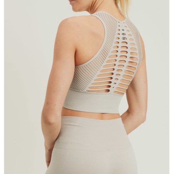 Mono B Other - Sand seamless sports bra